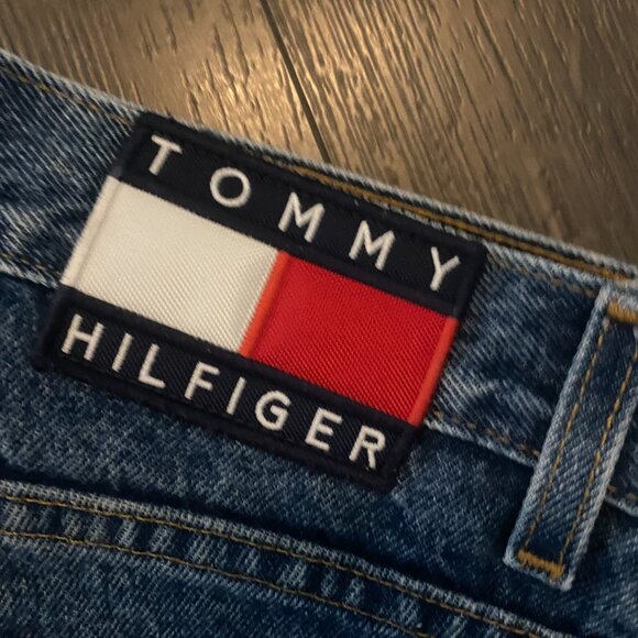 vintage 90s tommy hilfiger denim jeans size 31/34 - Picture 2 of 10
